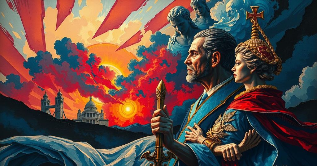 A powerful political scene illustrating change and transformation in governance in America.